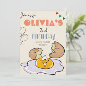 Frühstücksbrunch Kinder 2. Party Einladung (Stehend Vorderseite)