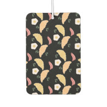 Frühstücksbüffet auf einem Croissant mit Schinken