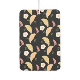 Frühstücksbüffet auf einem Croissant mit Schinken  Autolufterfrischer