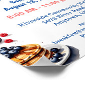 Frühstücksbuffet aufziehen und glänzen poster (Ecke)