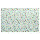 Frühstücksbüffet Bacon und Wurst Blue Stoff (Fat Quarter (45,7 x 55,9 cm))