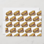 Frühstücksbuffet Brunch Bagel Lox Capers Zwiebel Einladung (Rückseite)