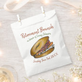 Frühstücksbuffet Brunch Bagel Lox Capers Zwiebel Geschenktütchen (Ausgeschnitten)