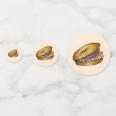 Frühstücksbuffet Brunch Bagel Lox Capers Zwiebel Konfetti (Vorderseiten)