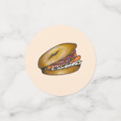 Frühstücksbuffet Brunch Bagel Lox Capers Zwiebel Konfetti (Klein Vorderseite)