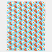 Frühstücksbüffet mit Ei Fleecedecke (Vorderseite)