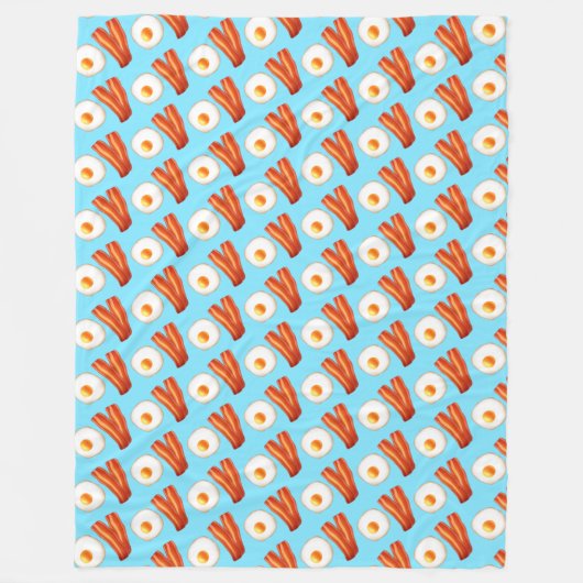 Frühstücksbüffet mit Ei Fleecedecke (Vorderseite)