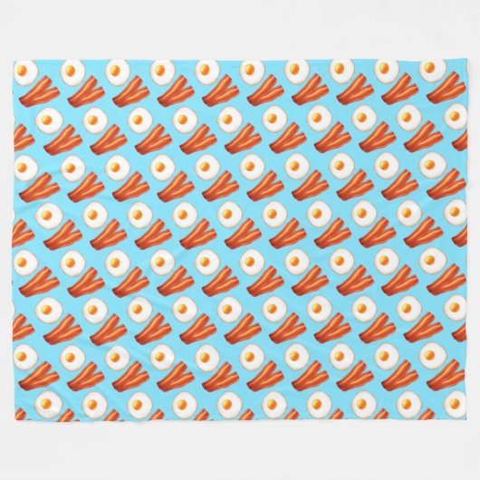 Frühstücksbüffet mit Ei Fleecedecke (Vorderseite (Horizontal))