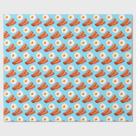 Frühstücksbüffet mit Ei Geschenkpapier (Flach)