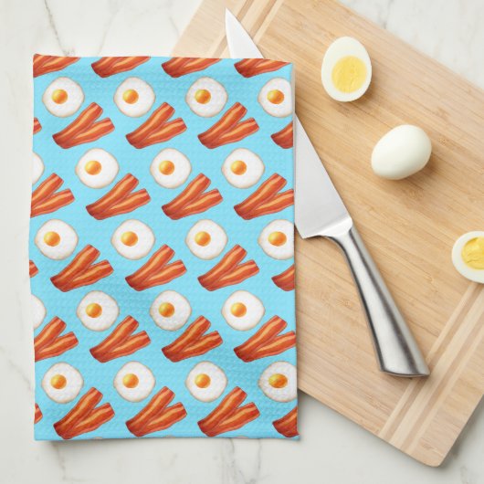 Frühstücksbüffet mit Ei Geschirrtuch (Viertel Falte)