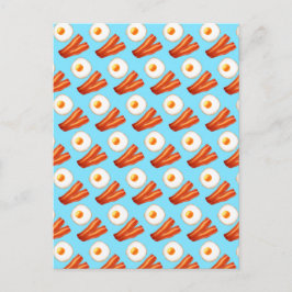 Frühstücksbüffet mit Ei Postkarte