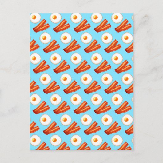 Frühstücksbüffet mit Ei Postkarte (Vorderseite)