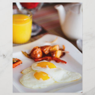 Frühstücksbüffet mit frittierten Eiern Flyer