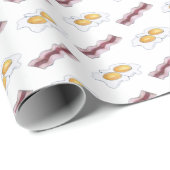 Frühstücksbüffet mit Frühstück und Eierspeisen Geschenkpapier (Rolleneckpunkt)
