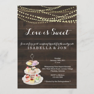Frühstücksbuffet nach der Hochzeit - die Liebe ist Einladung