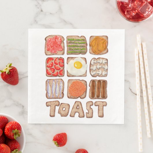 Frühstücksbüffet Napkins Serviette (Beispiel)