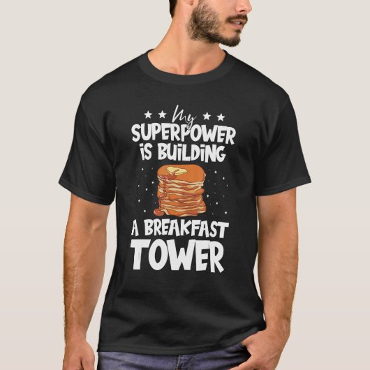 Frühstücksbuffet niedlicher Pancake Sirup Backform T-Shirt (Vorderseite)