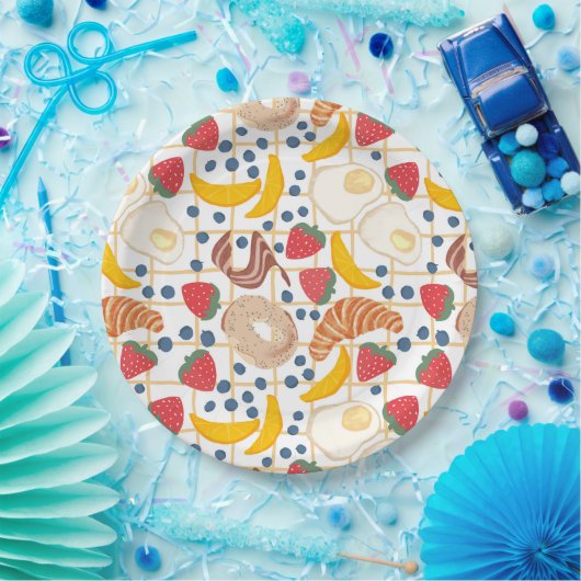 Frühstücksbuffet Pappteller (Party)