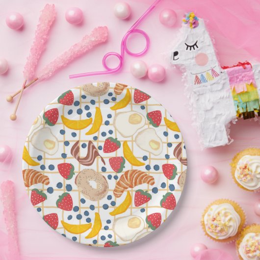 Frühstücksbuffet Pappteller (Party)