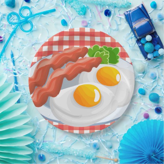 Frühstücksbüffet Party mit niedlichem Eier Pappteller (Party)