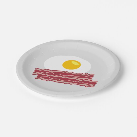 Frühstücksbüffet Party Teller (Schrägansicht)