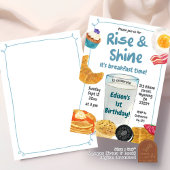 Frühstücksbuffet "Rise and Shine Kids" Geburtstag Einladung