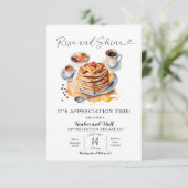 Frühstücksbuffet "Rise and Shine Teacher" Einladung (Stehend Vorderseite)