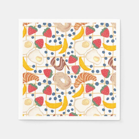 Frühstücksbuffet Serviette (Vorderseite)