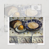 Frühstücksbuffet von Paula Modersohn-Becker Postkarte (Vorne/Hinten)