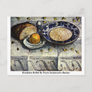 Frühstücksbuffet von Paula Modersohn-Becker Postkarte