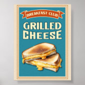 Frühstücksclub mit Grillkäse Poster (Vorne)