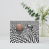Frühstückseier Postkarte (Stehend Vorderseite)