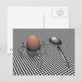 Frühstückseier Postkarte (Vorne/Hinten)