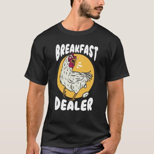 Frühstückshändler Hühnerbauer Hühnerflüsterer Fa T-Shirt (Vorderseite)