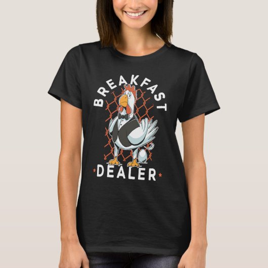 Frühstückshändler Hühnerbauer Hühnerflüsterer Fa T-Shirt (Vorderseite)
