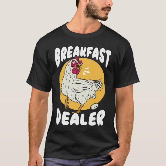 Frühstückshändler Hühnerbauer Hühnerflüsterer Fa T-Shirt (Vorderseite)