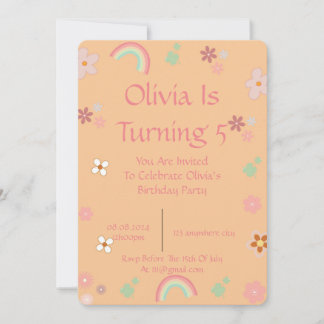 FRÜHSTÜCKSINVITATION FÜR MÄDCHEN EINLADUNG