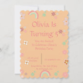 FRÜHSTÜCKSINVITATION FÜR MÄDCHEN SAVE THE DATE (Vorderseite)