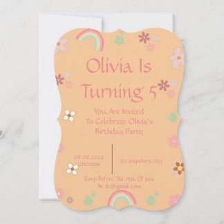 FRÜHSTÜCKSINVITATION FÜR MÄDCHEN SAVE THE DATE