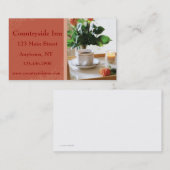 Frühstückskarte Visitenkarte (Vorne/Hinten)