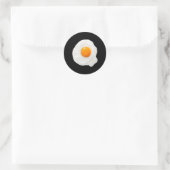 Frühstuckskost "Ei Halloween" Runder Aufkleber (Tasche)