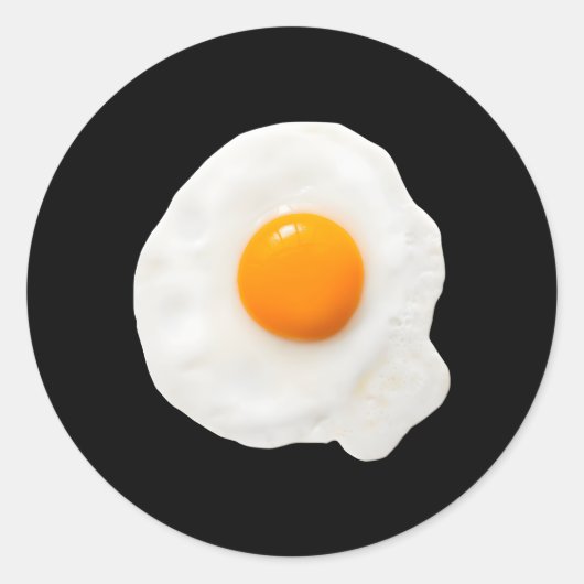 Frühstuckskost "Ei Halloween" Runder Aufkleber (Vorderseite)