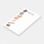 Frühstückslebensmittel Lebensmittel Lebensmittelge Post-it Klebezettel (angewinkelt)