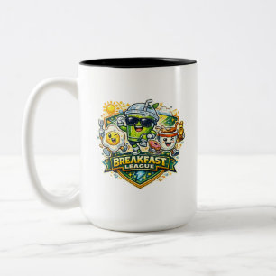 Frühstücksliga-Abzeichen Zweifarbige Tasse