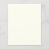 Frühstücksmenü, Speisekarte im Restaurant, Marketi Flyer (Hinten)