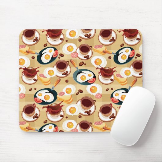 Frühstücksmuster 3 mousepad (Mit Mouse)