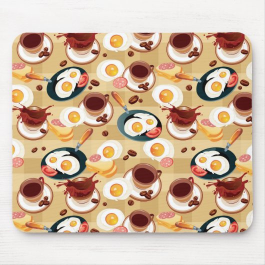 Frühstücksmuster 3 mousepad (Vorne)