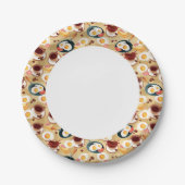 Frühstücksmuster 3 pappteller (Vorderseite)