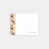 Frühstücksmuster 3 post-it klebezettel (Vorderseite)