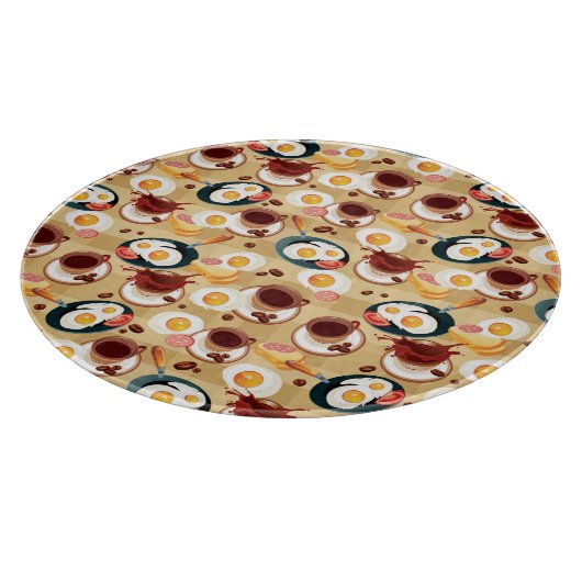 Frühstücksmuster 3 schneidebrett (Ecke)